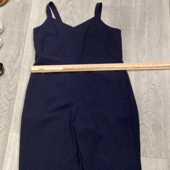 EVERLANE The Japanese GoWeave V-Neck Jumpsuit – Size 10 – Navy Blue - Picture 8 of 14
